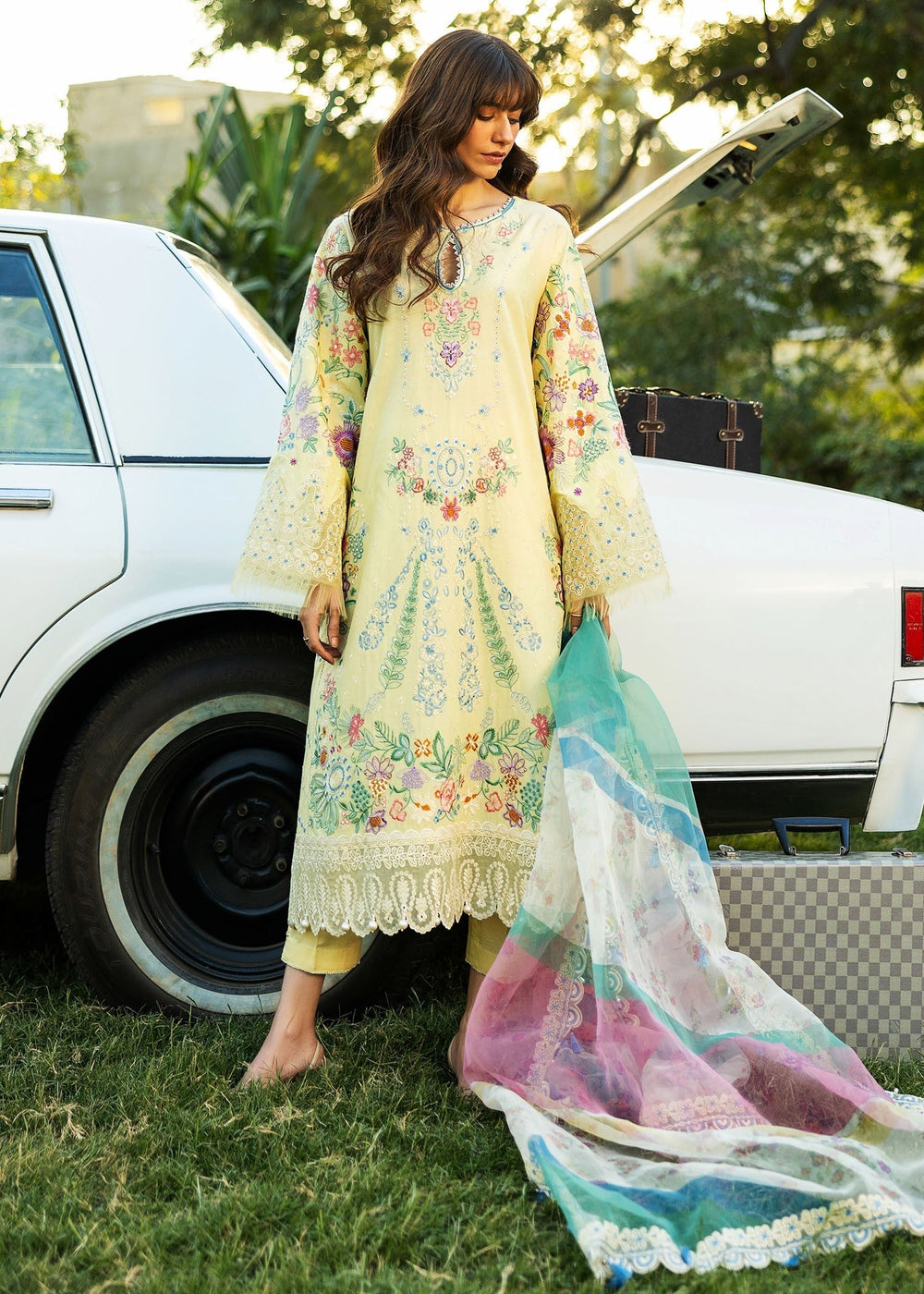 Sadaf Fawad Khan | Siraa Lawn 25 | MID SUMMER EVENING - B by Maria Faisal - Registered Vendor of : Sadaf Fawad Khan - type : Ladies Clothes - 100% original wedding dresses