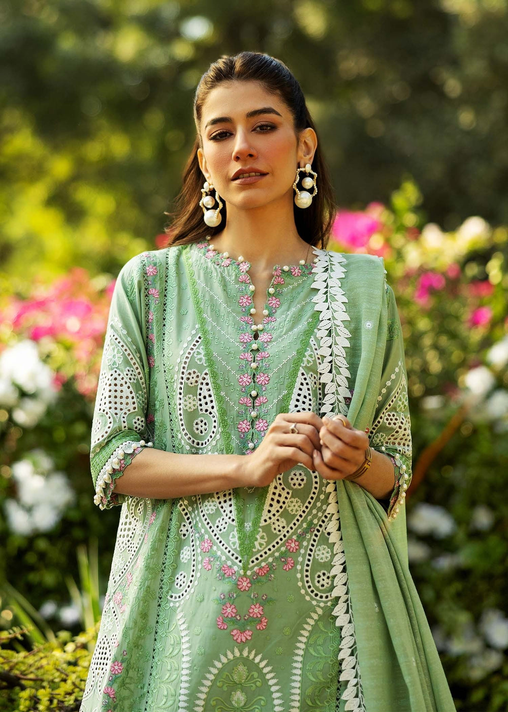 Sadaf Fawad Khan | Siraa Lawn 25 | FRENCH HEARTS - A by Maria Faisal - Registered Vendor of : Sadaf Fawad Khan - type : Ladies Clothes - 100% original wedding dresses
