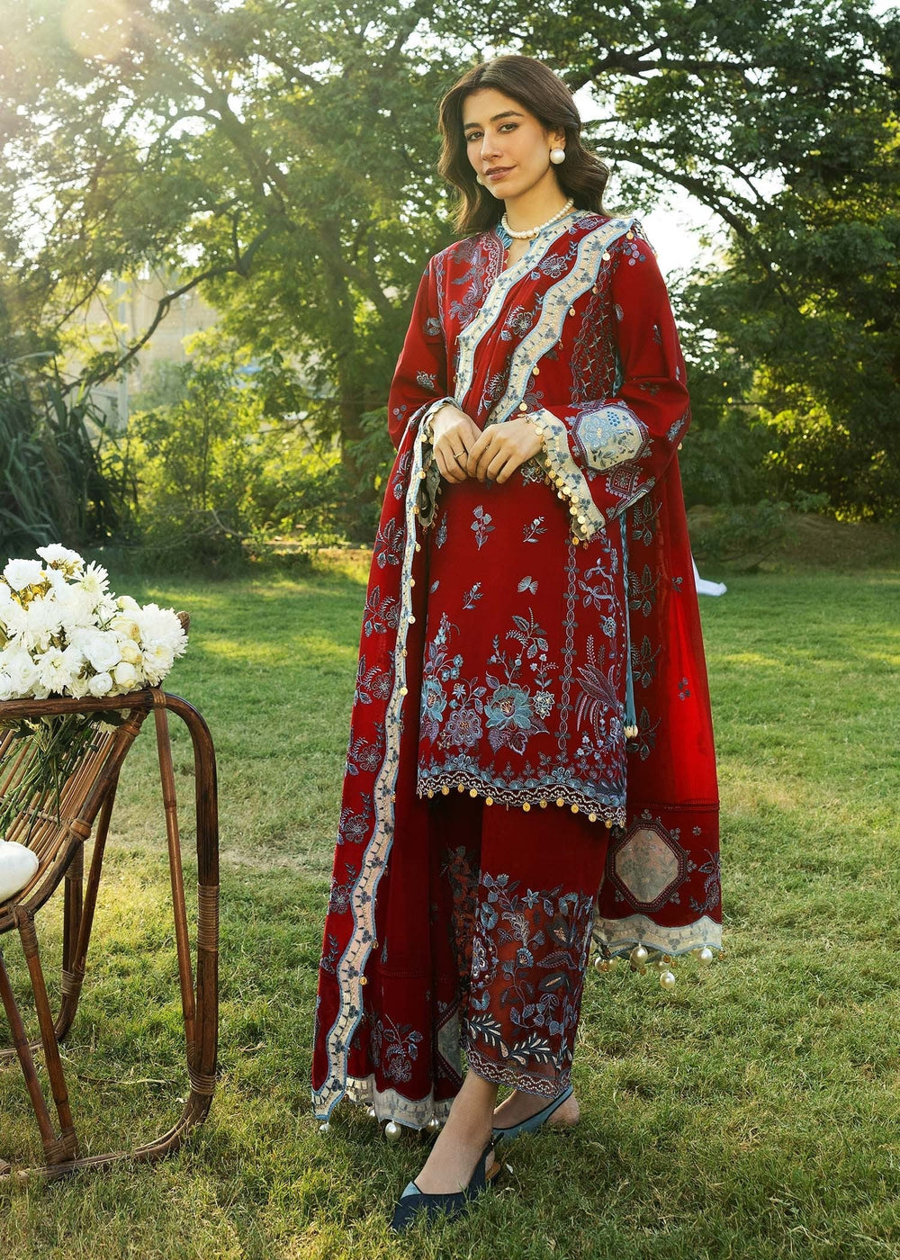 Sadaf Fawad Khan | Siraa Lawn 25 | KOI - A by Maria Faisal - Registered Vendor of : Sadaf Fawad Khan - type : Ladies Clothes - 100% original wedding dresses