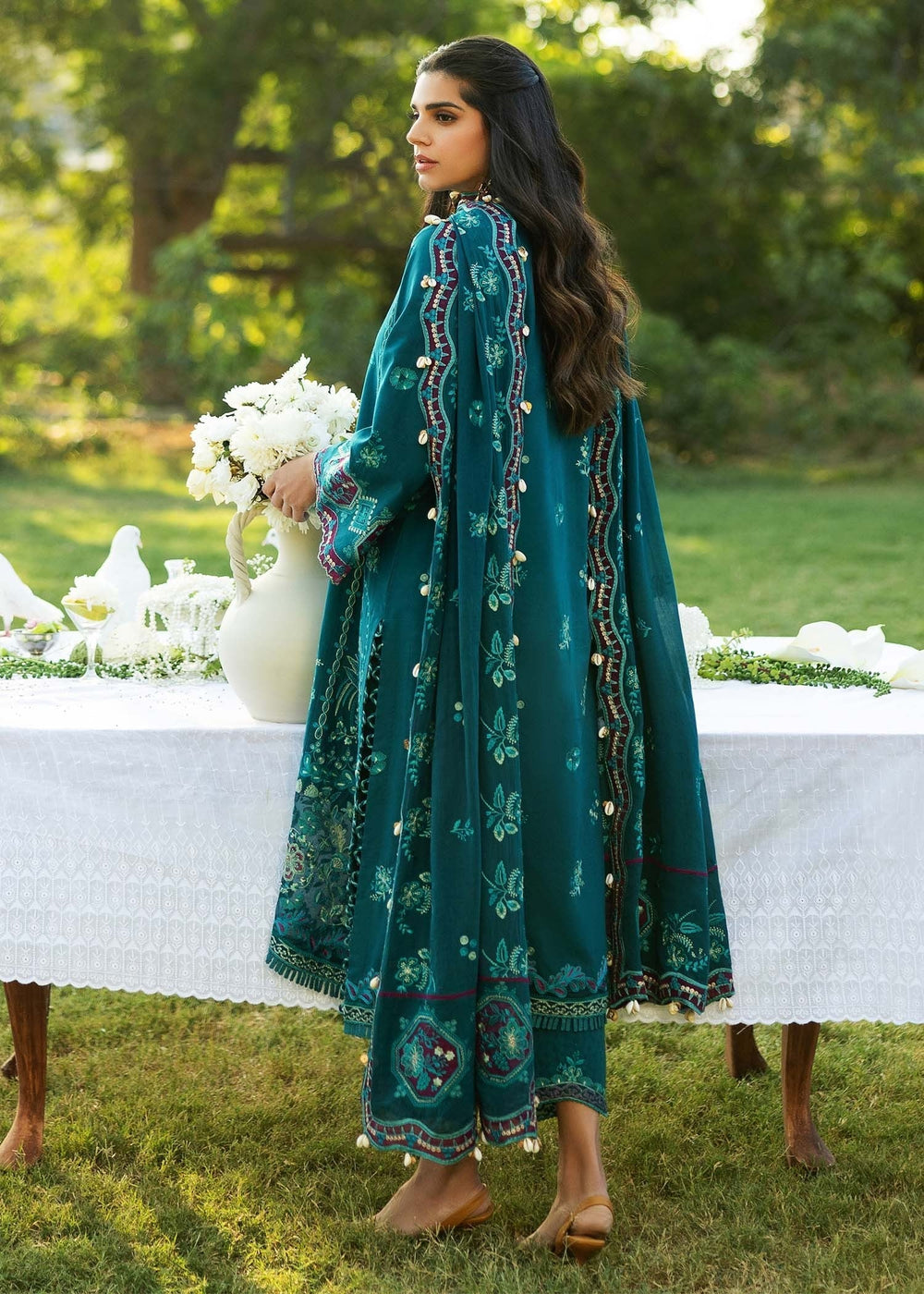 Sadaf Fawad Khan | Siraa Lawn 25 | KOI - B by Maria Faisal - Registered Vendor of : Sadaf Fawad Khan - type : Ladies Clothes - 100% original wedding dresses