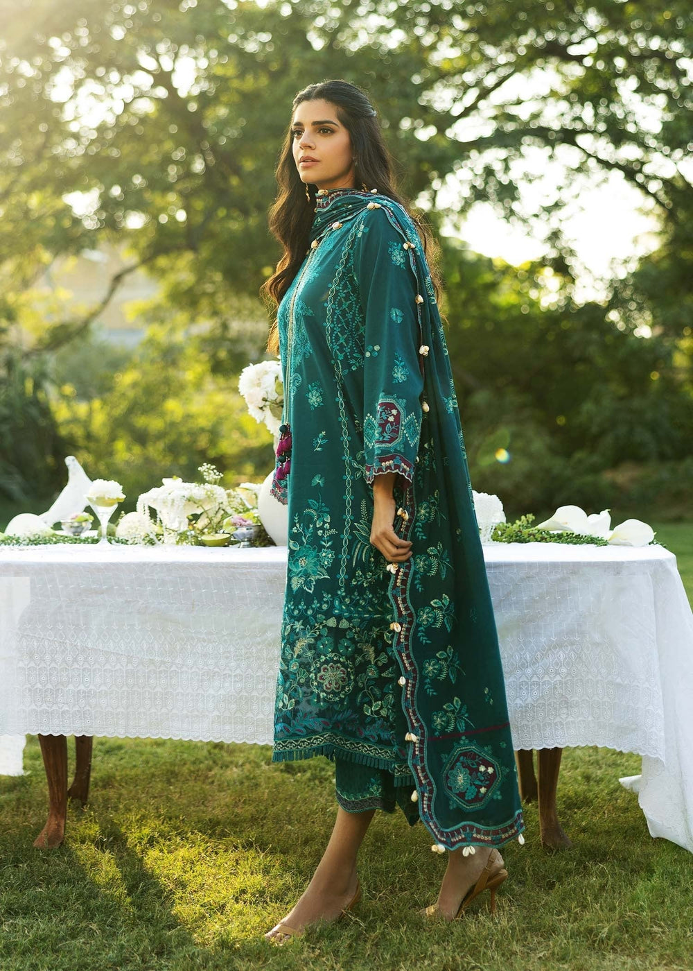 Sadaf Fawad Khan | Siraa Lawn 25 | KOI - B by Maria Faisal - Registered Vendor of : Sadaf Fawad Khan - type : Ladies Clothes - 100% original wedding dresses