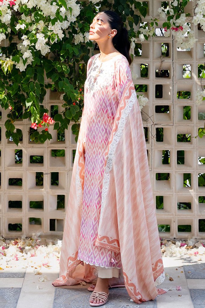Cross Stitch | Cotton Satin 25 | RADIANT CHARM - is Multi dress from Cross Stitch - Ladies Clothes - Maria Faisal