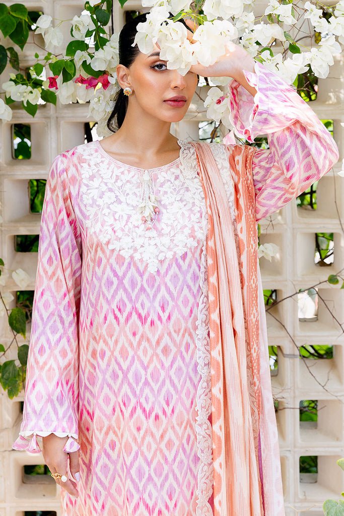 Cross Stitch | Cotton Satin 25 | RADIANT CHARM - is Multi dress from Cross Stitch - Ladies Clothes - Maria Faisal