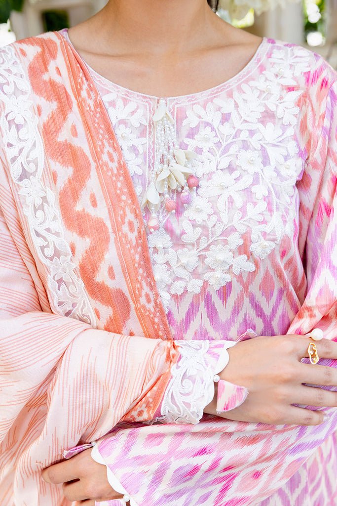 Cross Stitch | Cotton Satin 25 | RADIANT CHARM - is Multi dress from Cross Stitch - Ladies Clothes - Maria Faisal