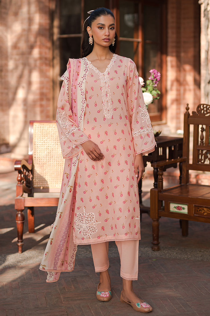 Cross Stitch | Eid Lawn 24 | PEACH GLAM - Maria Faisal