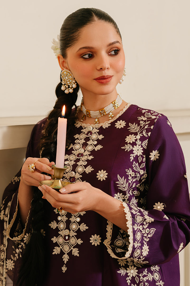 Cross Stitch | Eid Lawn 24 | PLUM GRAIN - Maria Faisal