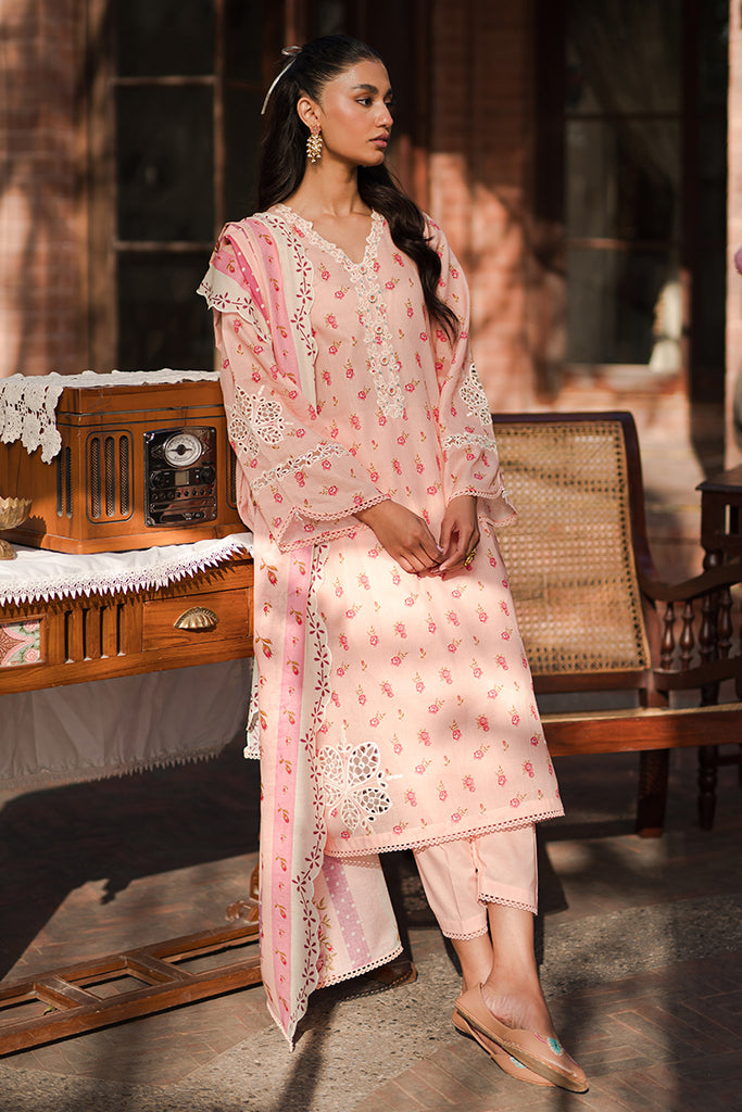 Cross Stitch | Eid Lawn 24 | PEACH GLAM - Maria Faisal