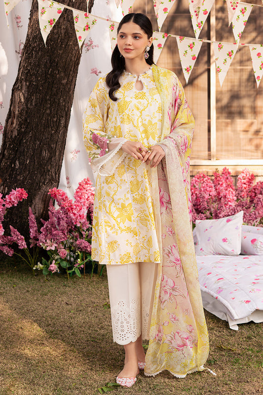 Cross Stitch | Eid Lawn 24 | IVORY GARLAND - Maria Faisal