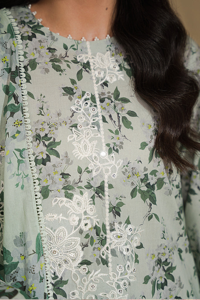 Cross Stitch | Eid Lawn 24 | SAGE SILT - Maria Faisal