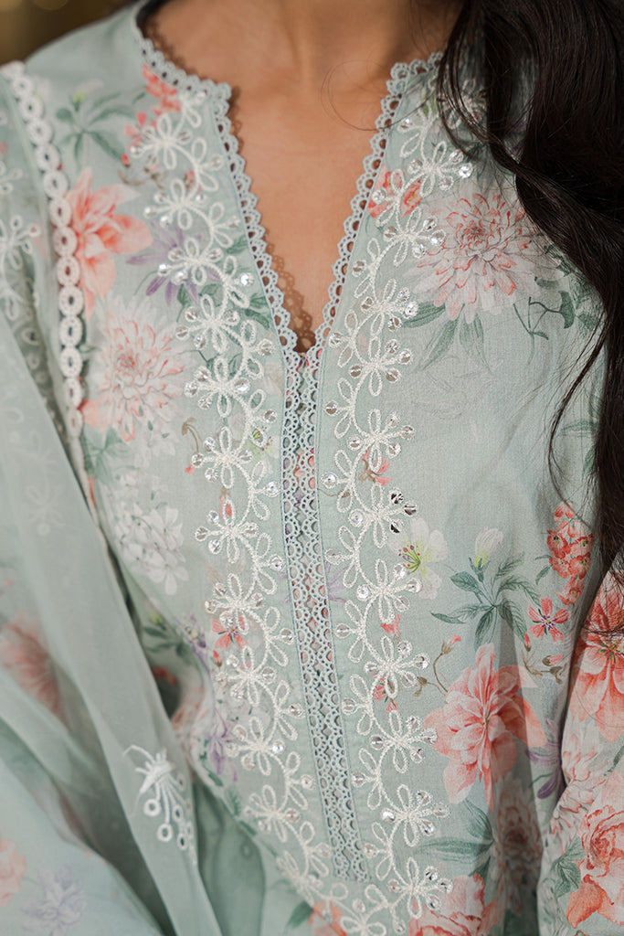 Cross Stitch | Eid Lawn 24 | PEARL FLORAL - Maria Faisal