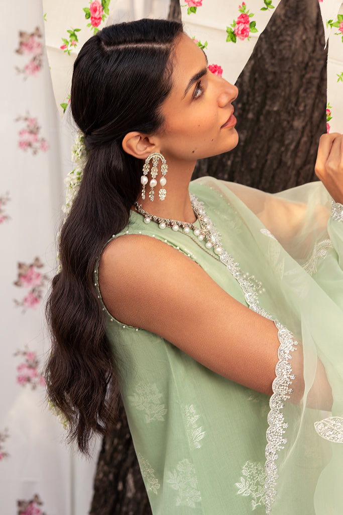 Cross Stitch | Eid Lawn 24 | CELADON SPRUCE - Maria Faisal
