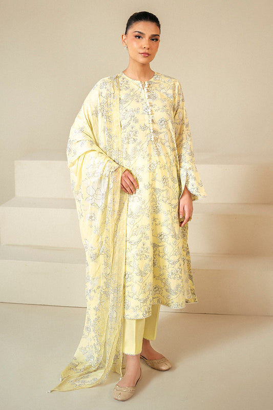 Cross Stitch | Daily Lawn 24 | CREAM BRULEE-3 PIECE LAWN SUIT - Ladies Clothes - Maria Faisal
