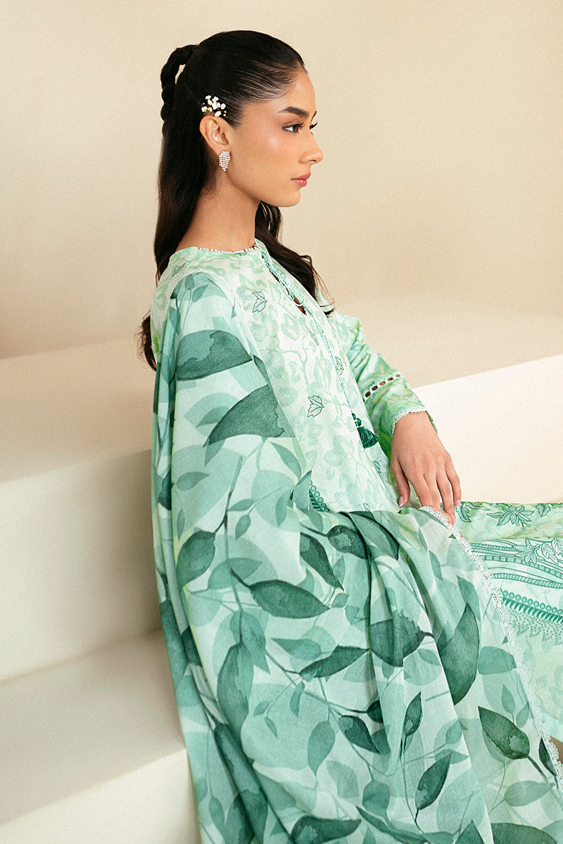 Cross Stitch | Daily Lawn 24 | MINTY MEADOW-3 PIECE LAWN SUIT - Ladies Clothes - Maria Faisal