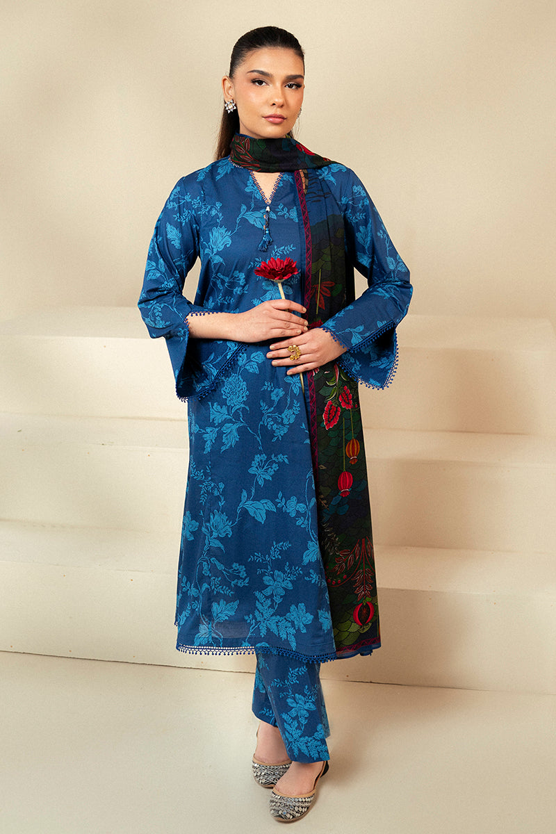 Cross Stitch | Daily Lawn 24 | TEAL OAKLEY-3 PIECE LAWN SUIT - Ladies Clothes - Maria Faisal