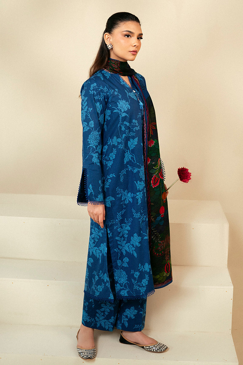 Cross Stitch | Daily Lawn 24 | TEAL OAKLEY-3 PIECE LAWN SUIT - Ladies Clothes - Maria Faisal