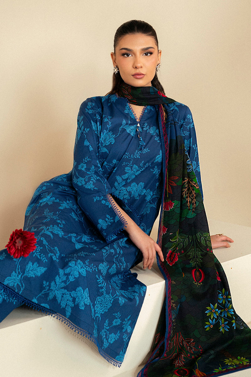 Cross Stitch | Daily Lawn 24 | TEAL OAKLEY-3 PIECE LAWN SUIT - Ladies Clothes - Maria Faisal