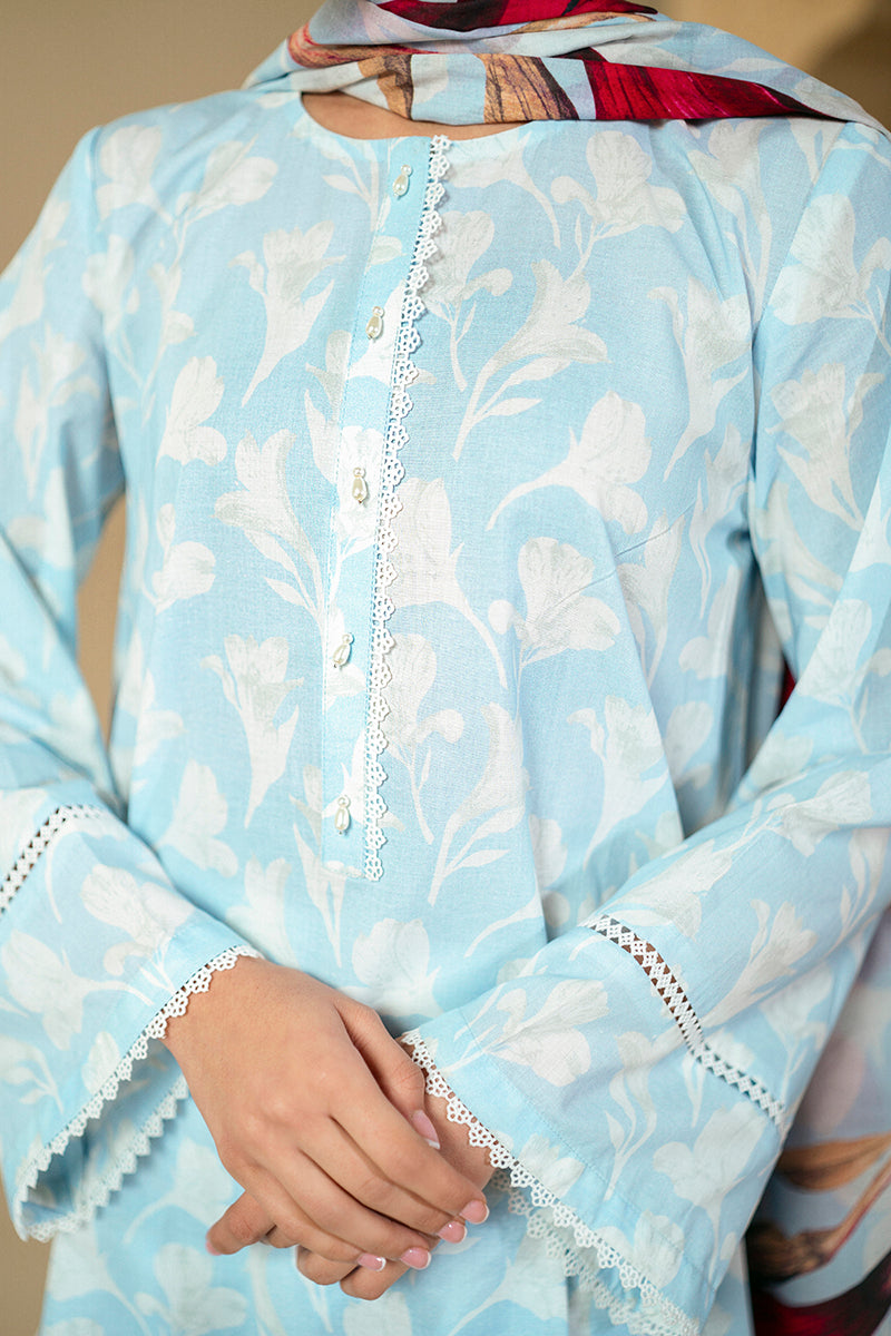 Cross Stitch | Daily Lawn 24 | TULIP GLAM-3 PIECE LAWN SUIT - Ladies Clothes - Maria Faisal