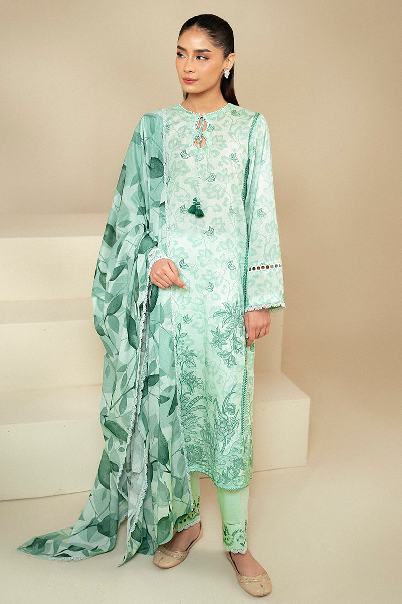 Cross Stitch | Daily Lawn 24 | MINTY MEADOW-3 PIECE LAWN SUIT - Ladies Clothes - Maria Faisal
