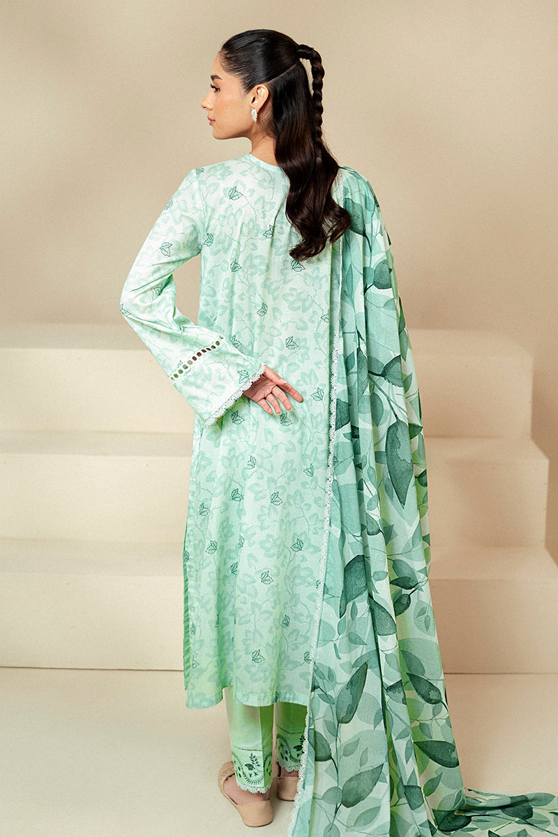 Cross Stitch | Daily Lawn 24 | MINTY MEADOW-3 PIECE LAWN SUIT - Ladies Clothes - Maria Faisal