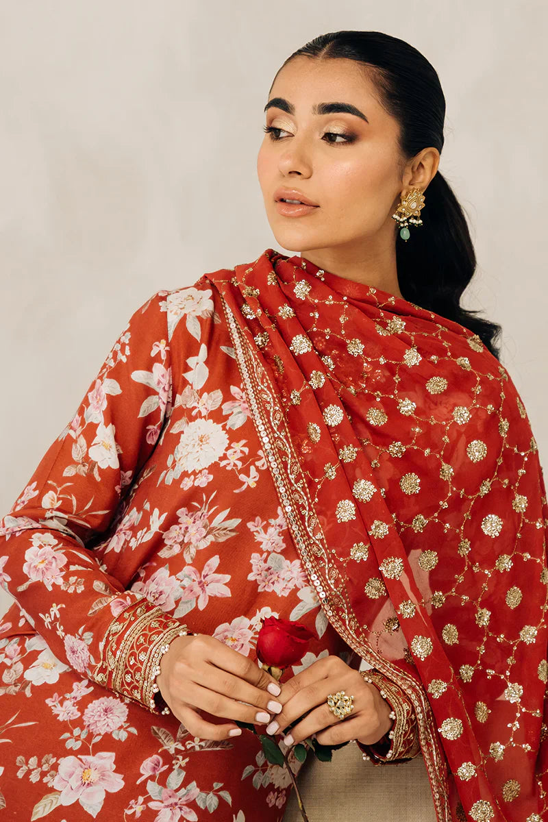 Cross Stitch | Luxe Atelier 24 | Crimson Glow - Ladies Clothes - Maria Faisal