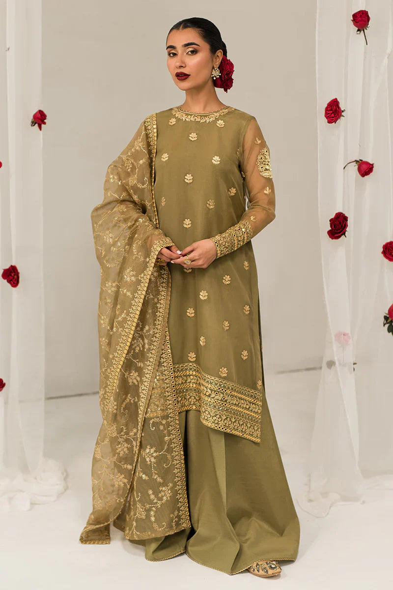 Cross Stitch | Luxe Atelier 24 | Olive Gleam - Ladies Clothes - Maria Faisal
