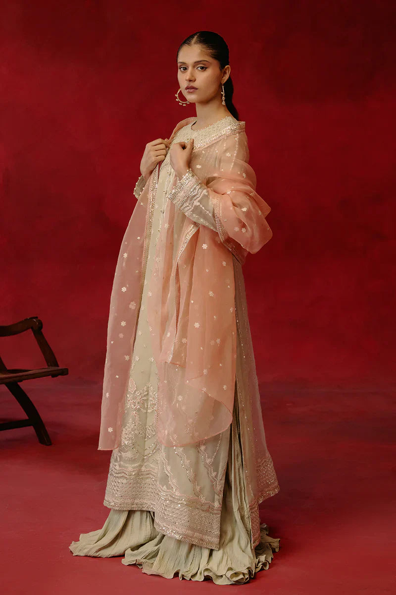 Cross Stitch | Luxe Atelier 24 | Pistachio Dawn - Ladies Clothes - Maria Faisal