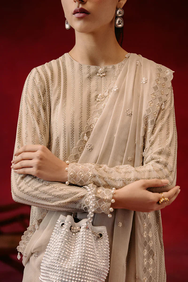 Cross Stitch | Luxe Atelier 24 | Primrose Ash - Ladies Clothes - Maria Faisal