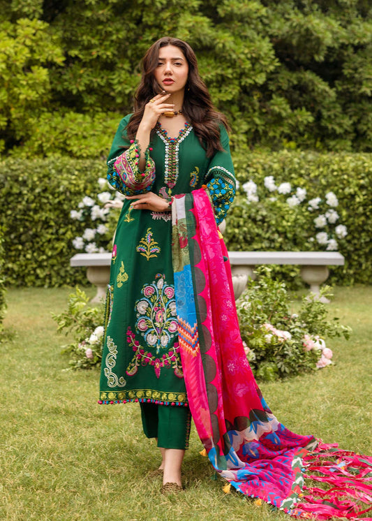 Sadaf Fawad Khan | Lawn 24 | Ada (A) - Designer Dress with Intricate embroidery and embellishments. Shop elegent wedding dress at Maria Faisal.