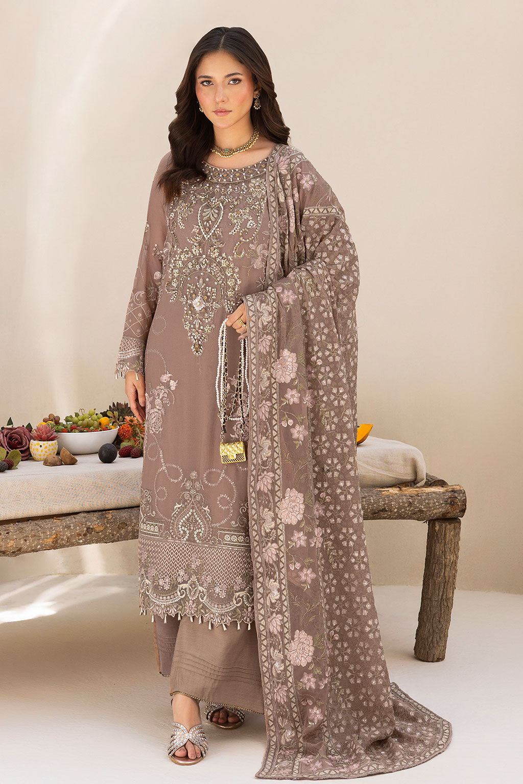 Ramsha | Dastaan Formals | T-504 - Formal Dress - available at Maria Faisal in UK and USA.