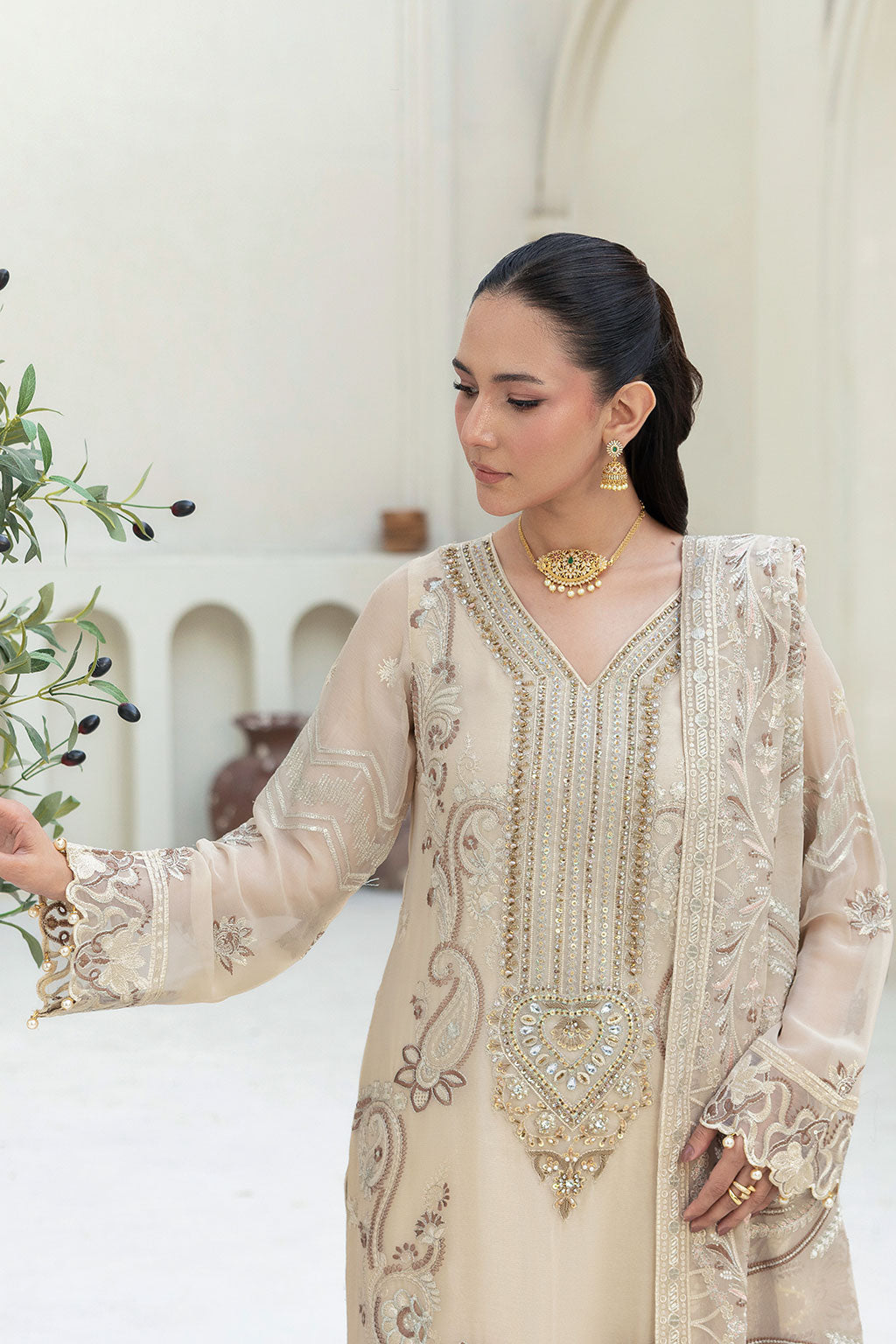 Ramsha | Dastaan Formals |T-502 - Formal Dress - available at Maria Faisal in UK and USA.