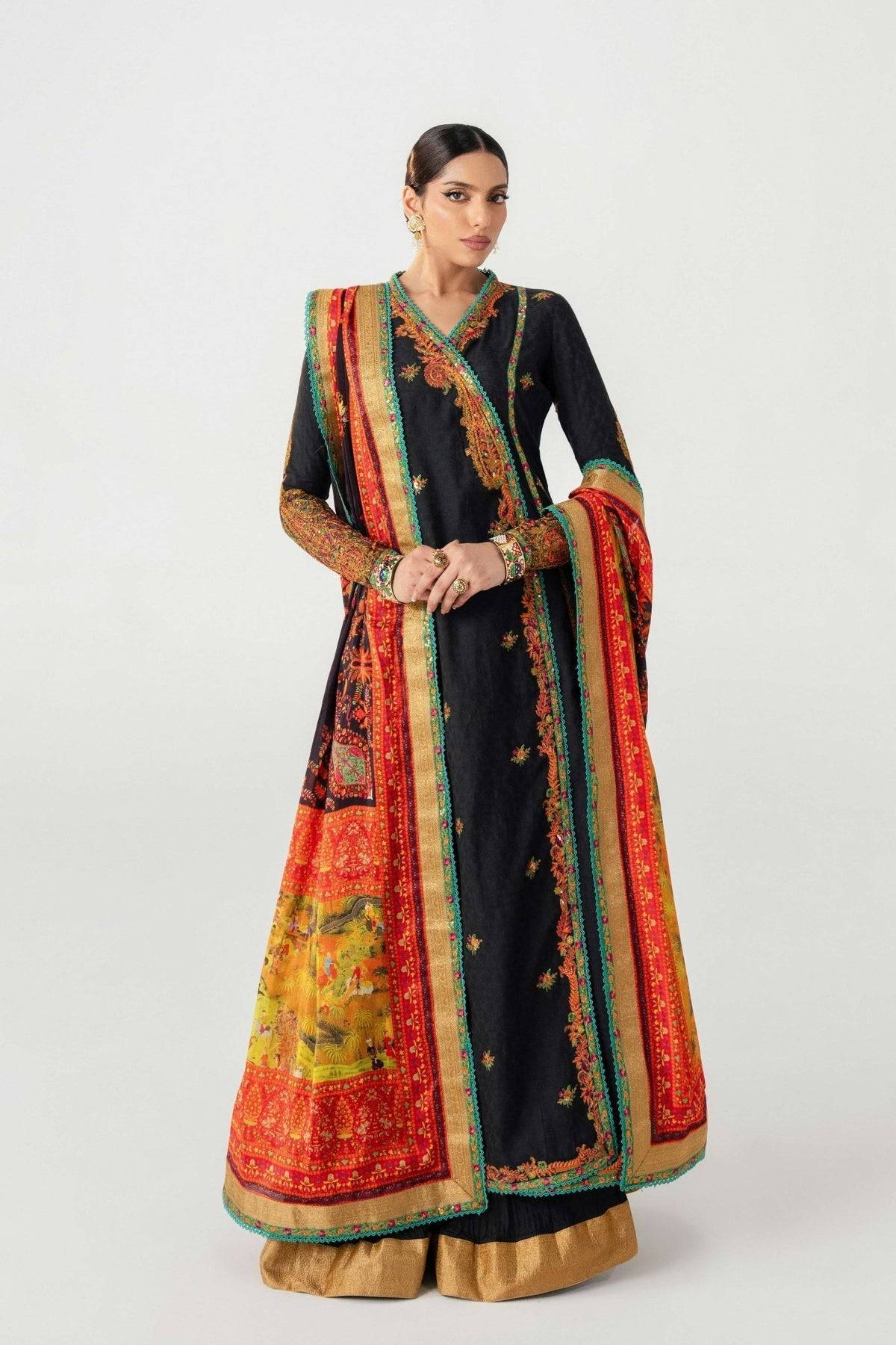 Fahad Hussayn | Jalsa Ghar | Dochalla by Maria Faisal - Registered Vendor of : Fahad Hussayn - type : Ladies Clothes - 100% original wedding dresses
