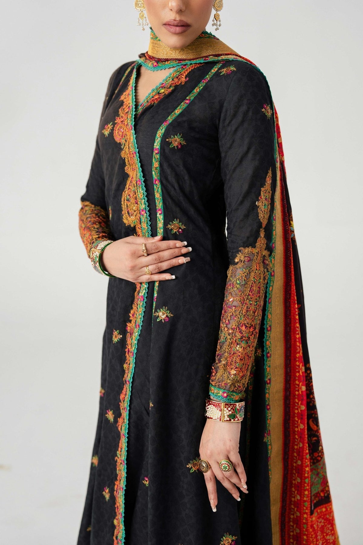 Fahad Hussayn | Jalsa Ghar | Dochalla by Maria Faisal - Registered Vendor of : Fahad Hussayn - type : Ladies Clothes - 100% original wedding dresses