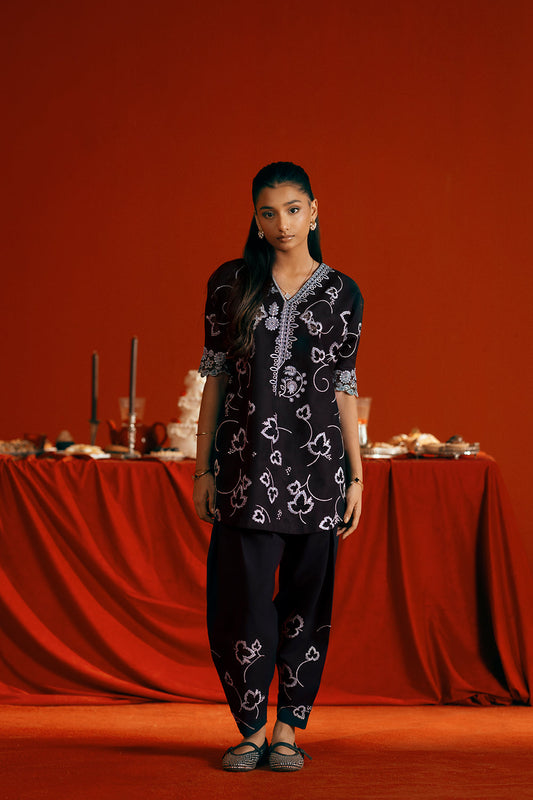 Saira Rizwan | Joolie Co ords | JOOLIE BLACK - JBP25-06 - Ladies Clothes - Maria Faisal