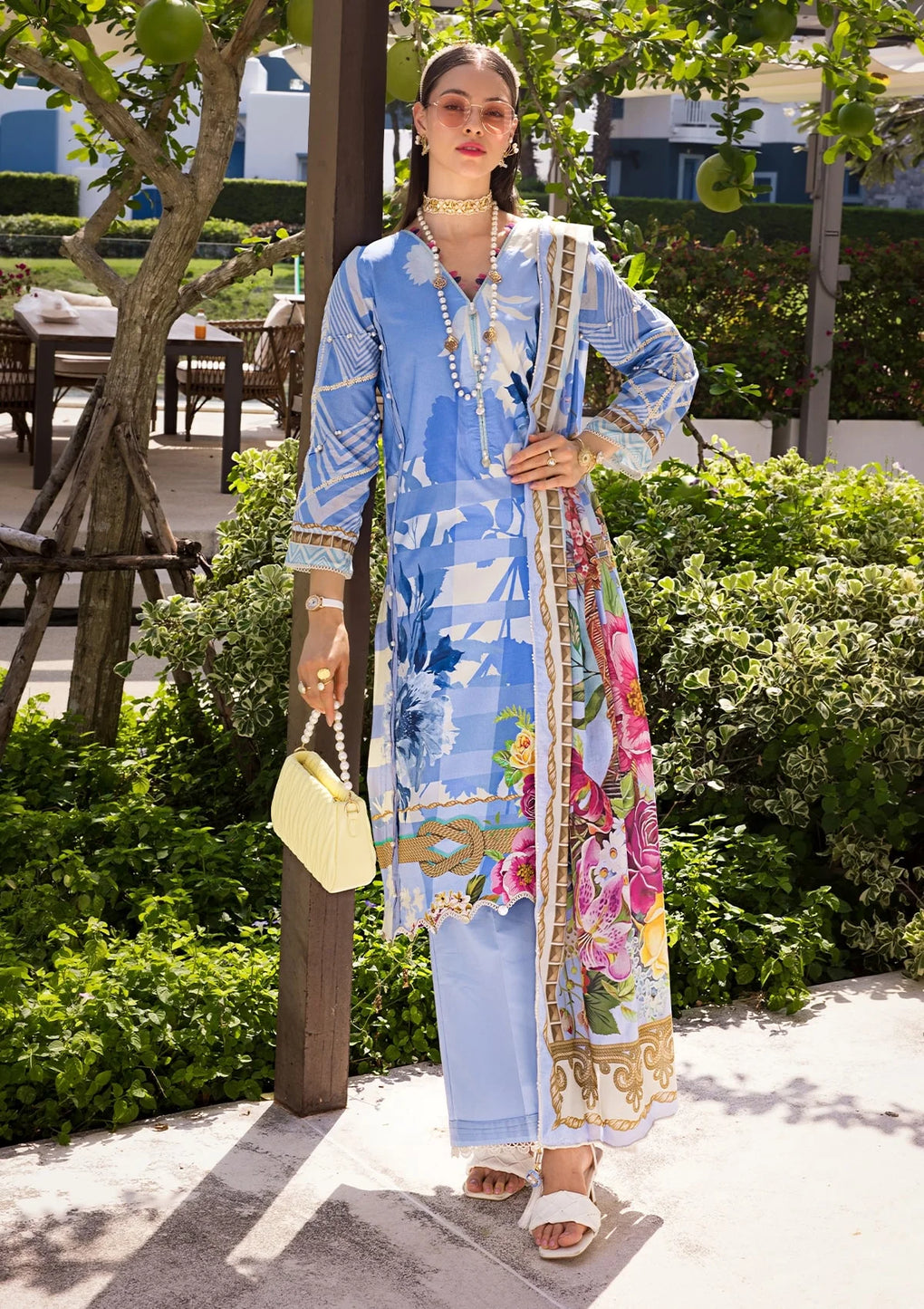 Elaf Premium | Prints Collection 2024 | EOP-01B DARIS - Ladies Clothes - Maria Faisal