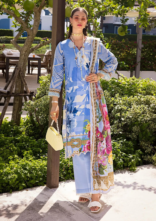 Elaf Premium | Prints Collection 2024 | EOP-01B DARIS - Ladies Clothes - Maria Faisal