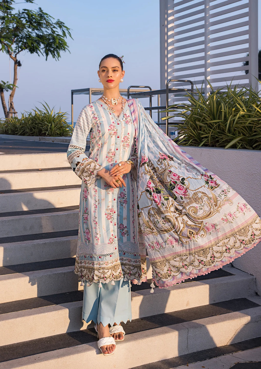 Elaf Premium | Prints Collection 2024 | EOP-04B MARLENE - Ladies Clothes - Maria Faisal