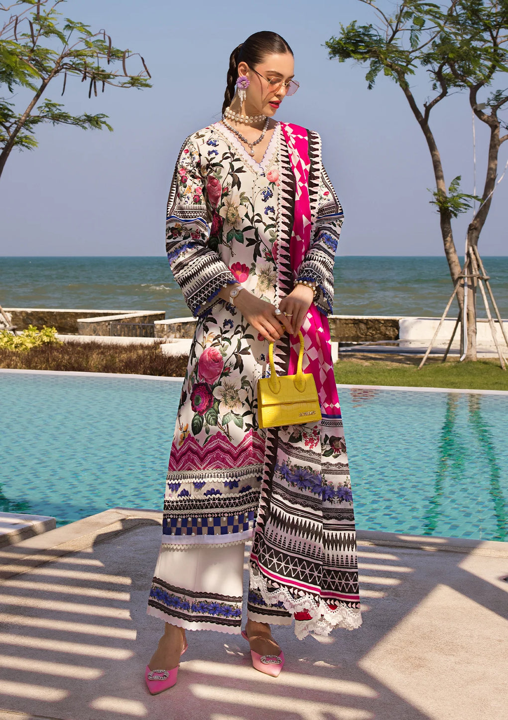Elaf Premium | Prints Collection 2024 | EOP-06A AMARI MUSE - Ladies Clothes - Maria Faisal