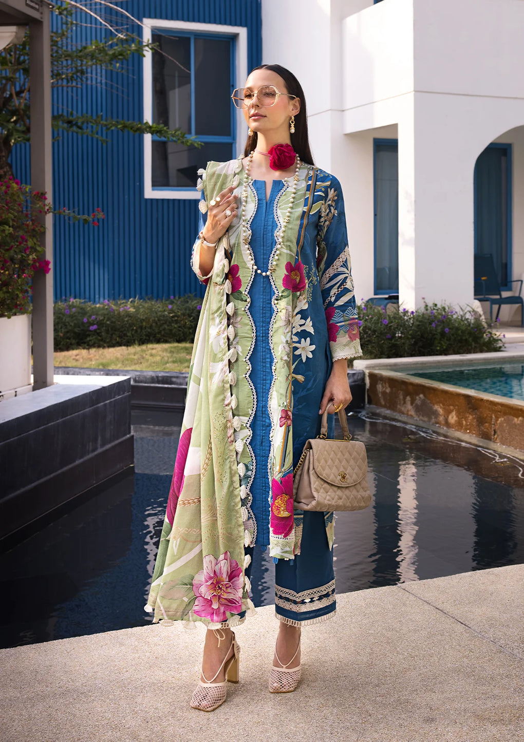 Elaf Premium | Prints Collection 2024 | EOP-08B WHIMSY TOSCANA - Ladies Clothes - Maria Faisal