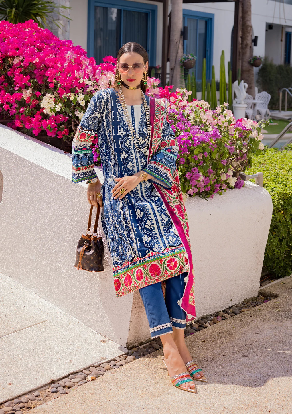 Elaf Premium | Prints Collection 2024 | EOP-07B ELNAZ - Ladies Clothes - Maria Faisal