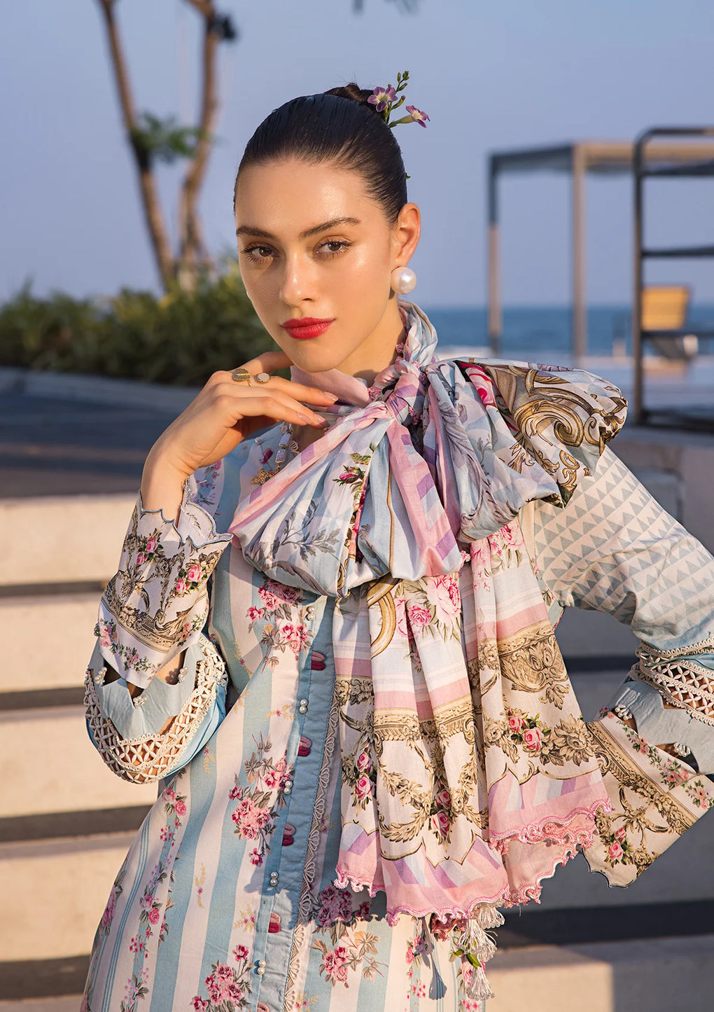 Elaf Premium | Prints Collection 2024 | EOP-04B MARLENE - Ladies Clothes - Maria Faisal