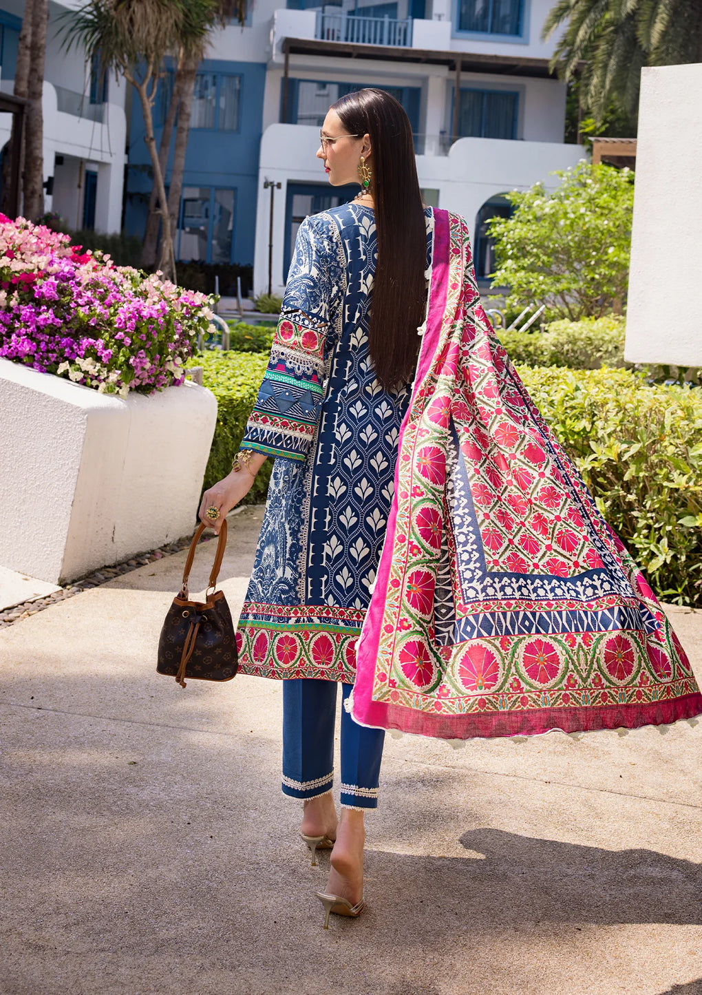 Elaf Premium | Prints Collection 2024 | EOP-07B ELNAZ - Ladies Clothes - Maria Faisal