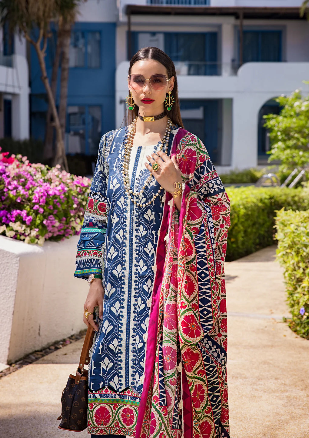 Elaf Premium | Prints Collection 2024 | EOP-07B ELNAZ - Ladies Clothes - Maria Faisal