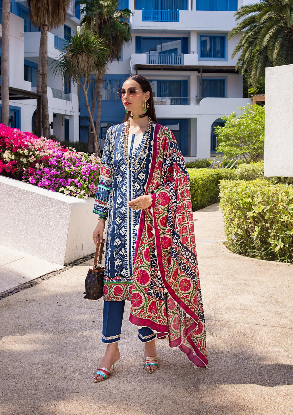 Elaf Premium | Prints Collection 2024 | EOP-07B ELNAZ - Ladies Clothes - Maria Faisal