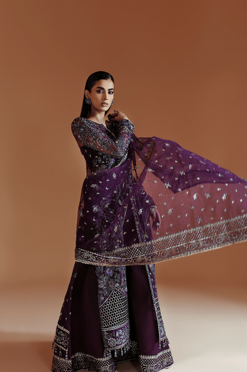Emaan Adeel | Celestique Formals 25 | AMETHYST - Formal Wear - available at Maria Faisal in UK and USA