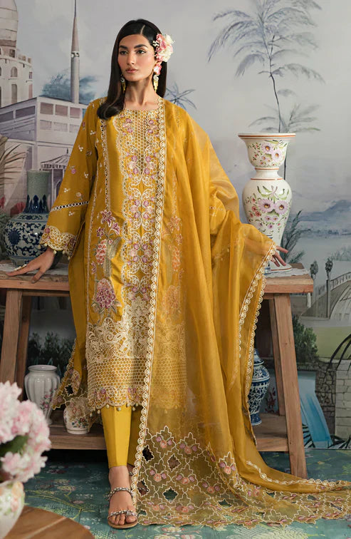 Emaan Adeel | Ayra Luxury Lawn 24 | AR-06 - Ladies Clothes - Maria Faisal