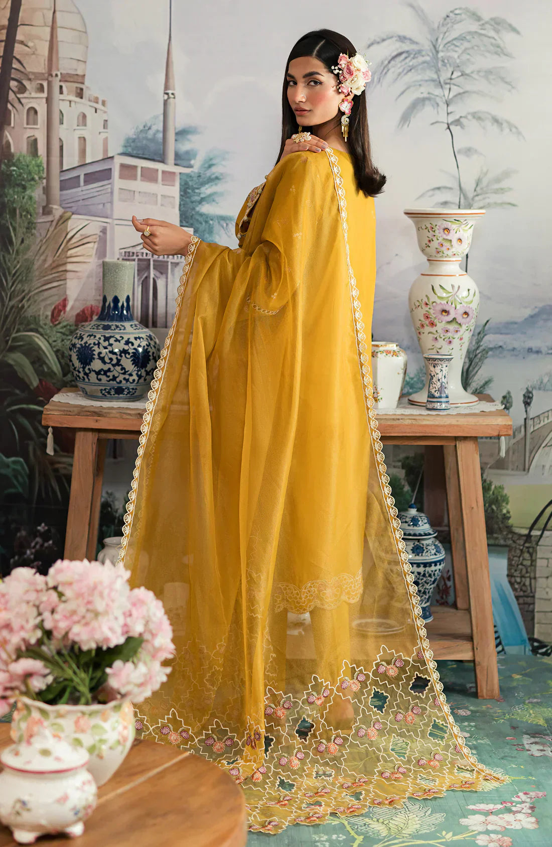 Emaan Adeel | Ayra Luxury Lawn 24 | AR-06 - Ladies Clothes - Maria Faisal