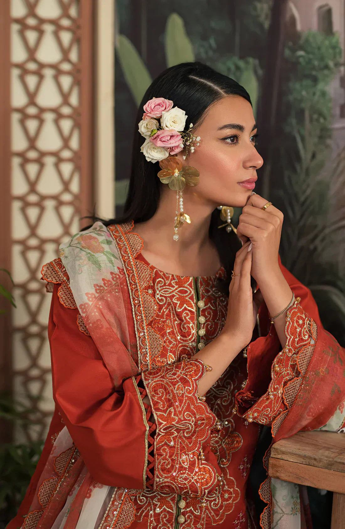 Emaan Adeel | Ayra Luxury Lawn 24 | - Ladies Clothes - Maria Faisal