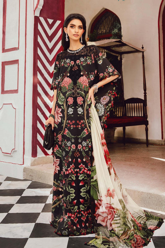 Maria B | M Prints Winter 25 |  MPT-2709-B - Casual Dress - available at Maria Faisal in UK and USA.
