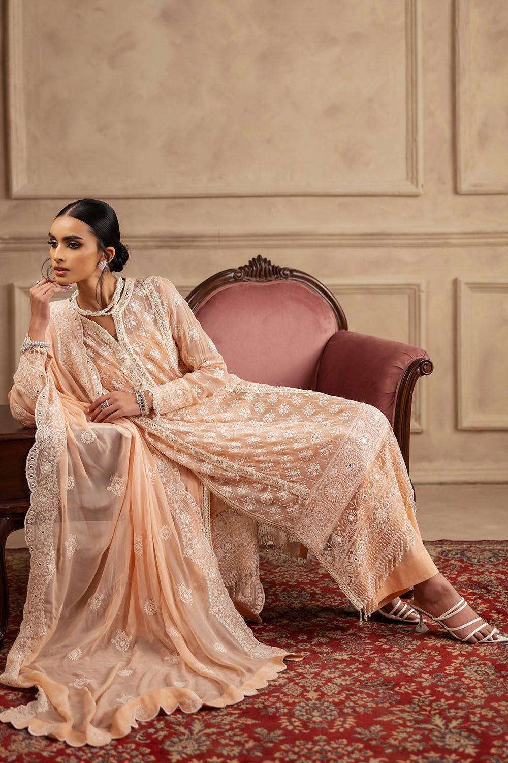 Gul Ahmed | Festive Eid 25 | LE-52024 by Maria Faisal - Registered Vendor of : Gul Ahmed - type : Ladies Clothes - 100% original wedding dresses