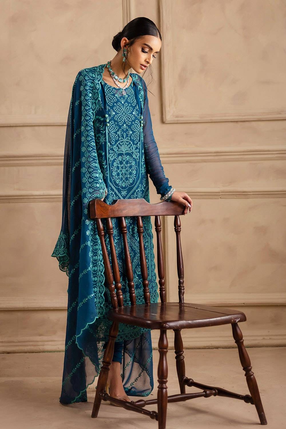 Gul Ahmed | Festive Eid 25 | LE-52004 by Maria Faisal - Registered Vendor of : Gul Ahmed - type : Ladies Clothes - 100% original wedding dresses